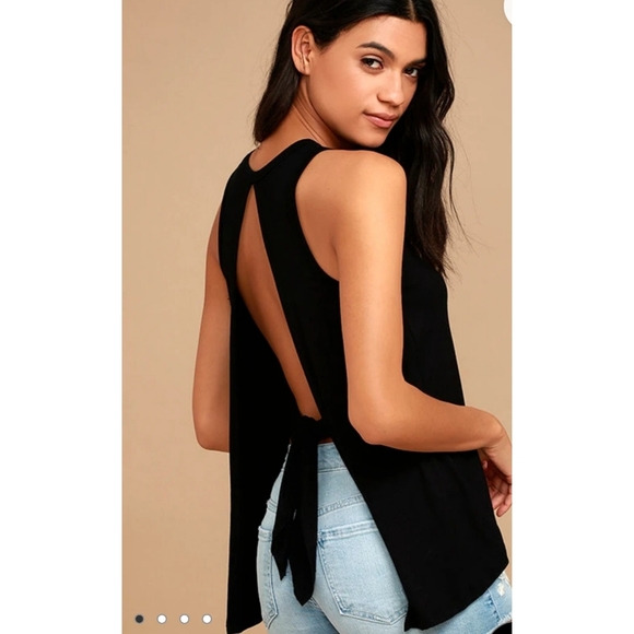 Lulus Tops - Lulu's Impassioned Black Tank Top